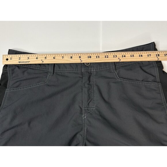 Kuhl Mutiny River Shorts Men’s 36 10” Inseam Grey Black Outdoor Technical - Picture 11 of 12